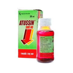 Siro ho Atussin  hỗ trợ giảm các triệu chứng cảm ho (Hộp 1 chai x 30ml)