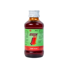 Siro ho Atussin  hỗ trợ giảm các triệu chứng cảm ho (chai 60ml)
