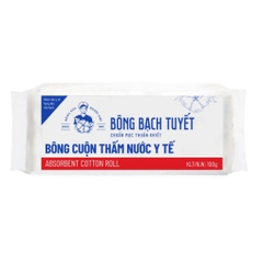 Bông y tế thấm nước Bạch Tuyết 100gr
