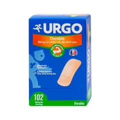 Băng cá nhân vải Urgo Durable (2cm x 6cm) hộp 102 miếng