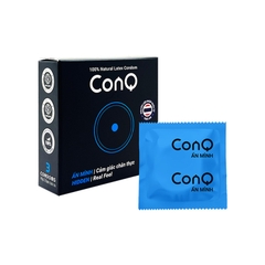 Bao cao su CONQ ẩn mình, siêu mỏng (52mm) hộp 3 cái