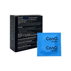 Bao cao su CONQ ẩn mình, siêu mỏng (52mm) hộp 3 cái