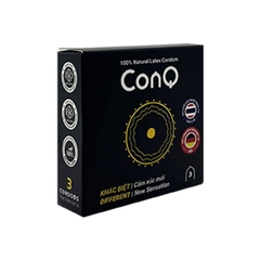Bao cao su CONQ Khác Biệt (52mm) hộp 3 cái