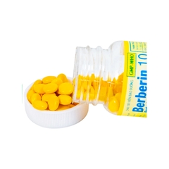 Thuốc Berberin 10 Cửu Long điều trị các hội chứng lỵ, tiêu chảy (hộp 1 chai x 100 viên)