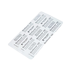 Thuốc Berlthyrox 100  điều trị thiểu năng tuyến giáp (hộp 4 vỉ x 25 viên)