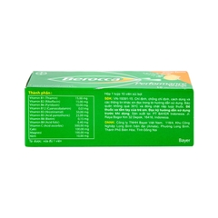 Viên sủi Berocca  bổ sung vitamin và khoáng chất (tuýp 10 viên)