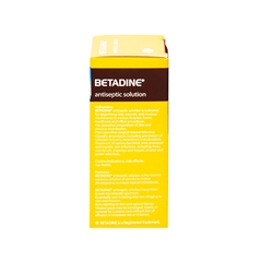 Dung dịch sát khuẩn Betadine Antiseptic ngăn ngừa nhiễm khuẩn vết thương (hộp 1 chai x 30ml)