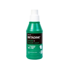 BETADINE GARGLE AND MOUTHWASH H1x125ml