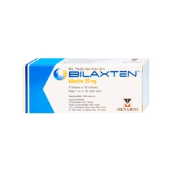 Thuốc Bilaxten 20mg  điều trị viêm mũi dị ứng, mề đay (hộp 1 vỉ x 10 viên)