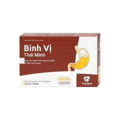 Viên uống Bình Vị Thái Minh hỗ trợ giảm acid dịch vị, giúp bảo vệ niêm mạc dạ dày (hộp 2 vỉ x 10 viên)
