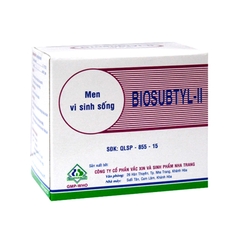 Bột men vi sinh Biosubtyl-II điều trị tiêu chảy, viêm ruột (hộp 25 gói x 1g)