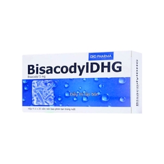 Thuốc Bisacodyl DHG điều trị táo bón, thải sạch ruột trước và sau phẫu thuật (hộp 4 vỉ x 25 viên)