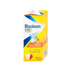 Siro Bisolvon Kids làm loãng đờm trong các bệnh phế quản cấp và mạn tính (chai 60ml)