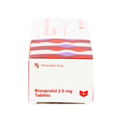 Thuốc Bisoprolol 2.5mg Stella điều trị tăng huyết áp, đau thắt ngực (hộp 3 vỉ x 10 viên)