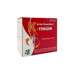 Thuốc bổ khí thông mạch K-Yingin tăng cường lưu thông khí huyết, bổ huyết (hộp 20 gói x 10ml).
