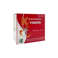 Thuốc bổ khí thông mạch K-Yingin tăng cường lưu thông khí huyết, bổ huyết (hộp 20 gói x 10ml).