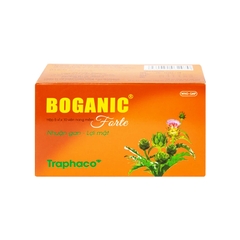 Boganic Forte hỗ trợ trị bệnh lý gan mật, mỡ máu (hộp 5 vỉ x 10 viên)
