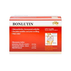 Thuốc Bonlutin giảm triệu chứng thoái hóa khớp gối (hộp 4 vỉ x 15 viên)