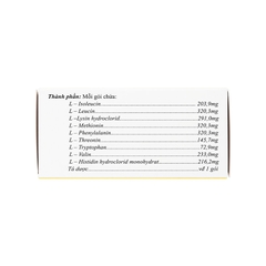 Thuốc cốm uống Branchamine cung cấp các acid amin trong suy thận mạn tính (hộp 30 gói x 2,6g)