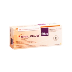 Thuốc Brilinta 60mg phòng ngừa các biến cố huyết khối (hộp 6 vỉ x 10 viên)