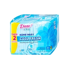 Băng vệ sinh siêu mát lạnh hàng ngày Diana Sensi Cool Fresh (bịch 20 miếng/gói)