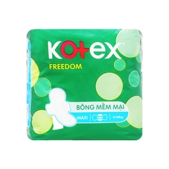 Băng vệ sinh Kotex Freedom Mặt Bông Mềm Mại, Maxi Cánh (gói 8 miếng)