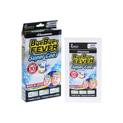 Miếng dán hạ sốt ByeBye Fever Super Cool hạ sốt cho trẻ em và người lớn (hộp 3 gói x 2 miếng)