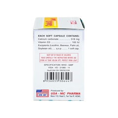 Thuốc Calcid Soft cung cấp Calci và Vitamin D, giúp xương chắc khỏe (hộp 10 vỉ x 10 viên)