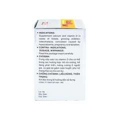 Thuốc Calcid Soft cung cấp Calci và Vitamin D, giúp xương chắc khỏe (hộp 10 vỉ x 10 viên)