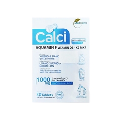 Viên uống Calci Hipo giúp bổ sung canxi, chống loãng xương (Hộp 30 viên)