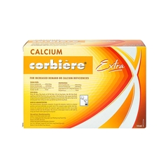 Dung dịch ống uống Calcium Corbiere Extra bổ sung calci, ngừa loãng xương (hộp 3 vỉ x 10 ống x 10ml)