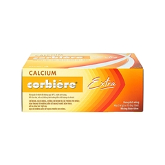 Dung dịch ống uống Calcium Corbiere Extra bổ sung calci, ngừa loãng xương (hộp 3 vỉ x 10 ống x 10ml)
