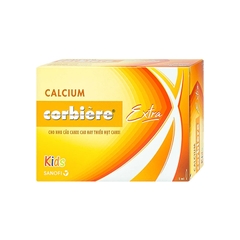 Thuốc Calcium Corbiere Kids Extra bổ sung canxi cho trẻ em (hộp 3 vỉ x 10 ống x 5ml)