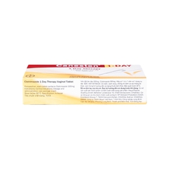 Viên đặt âm đạo Canesten 1 Day 500mg điều trị viêm âm đạo và cơ quan sinh dục ngoài (hộp 1 vỉ x 1 viên)