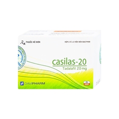 Thuốc Casilas-20 điều trị rối loạn cương dương (hộp 2 vỉ x 2 viên)