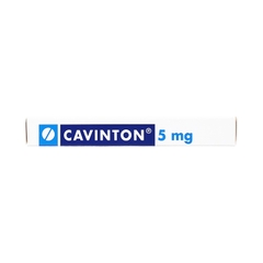 Thuốc Cavinton 5mg điều trị rối loạn tuần hoàn não (hộp 2 vỉ x 25 viên)
