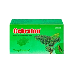 Thuốc Cebraton bổ khí huyết, điều trị suy nhược thần kinh (hộp 2 vỉ x 10 viên)