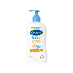 Sữa tắm gội cho bé Cetaphil Organic Calendula dịu nhẹ chiết xuất hoa cúc hữu cơ (chai 400ml)