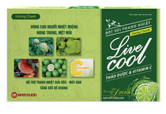 Bột sủi Thanh Nhiệt Livecool hương chanh hỗ trợ giải độc, mát gan (hộp 10 gói x 7g)