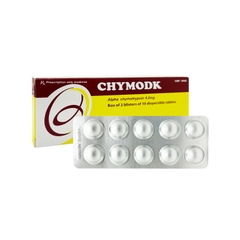 Thuốc Chymodk 4.2mg điều trị phù nề sau chấn thương, phẫu thuật, bỏng (hộp 2 vỉ x 10 viên)
