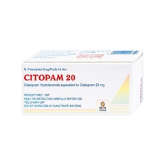 Thuốc Citopam 20mg điều trị trầm cảm, rối loạn hoảng sợ (hộp 3 vỉ x 10 viên)