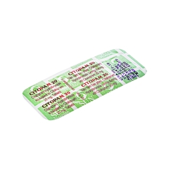 Thuốc Citopam 20mg điều trị trầm cảm, rối loạn hoảng sợ (hộp 3 vỉ x 10 viên)