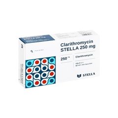 Thuốc Clarithromycin Stella 250mg điều trị nhiễm khuẩn (hộp 2 vỉ x 10 viên)