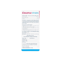 Thuốc Coldflu Stada trị các triệu chứng cảm cúm (hộp 25 vỉ x 4 viên)