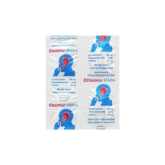 Thuốc Coldflu Stada trị các triệu chứng cảm cúm (hộp 25 vỉ x 4 viên)