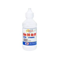 Cồn Trắng 90 độ Vĩnh Phúc diệt vi khuẩn, sát trùng dụng cụ y tế (chai 60ml)