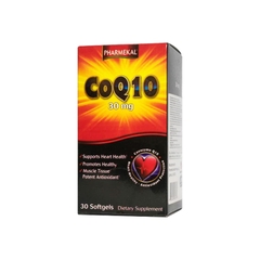 Viên uống CoQ10 30mg Pharmekal hỗ trợ sức khỏe tim mạch (chai 30 viên)