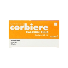 Thực phẩm bảo vệ sức khỏe Corbiere Calcium Plus D3-K2 (hộp 30 ống x 10ml)