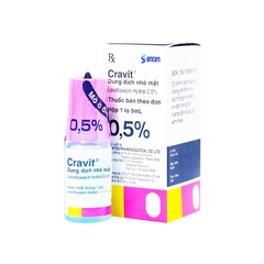 Thuốc nhỏ mắt Cravit 0.5% điều trị nhiễm khuẩn vắt (chai 5ml)