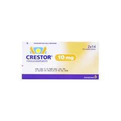 Thuốc Crestor 10mg điều trị rối loạn mỡ máu (hộp 2 vỉ x 14 viên)